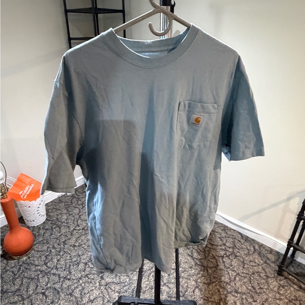 Carhartt Men's Gray Short Sleeve Pocket Tee